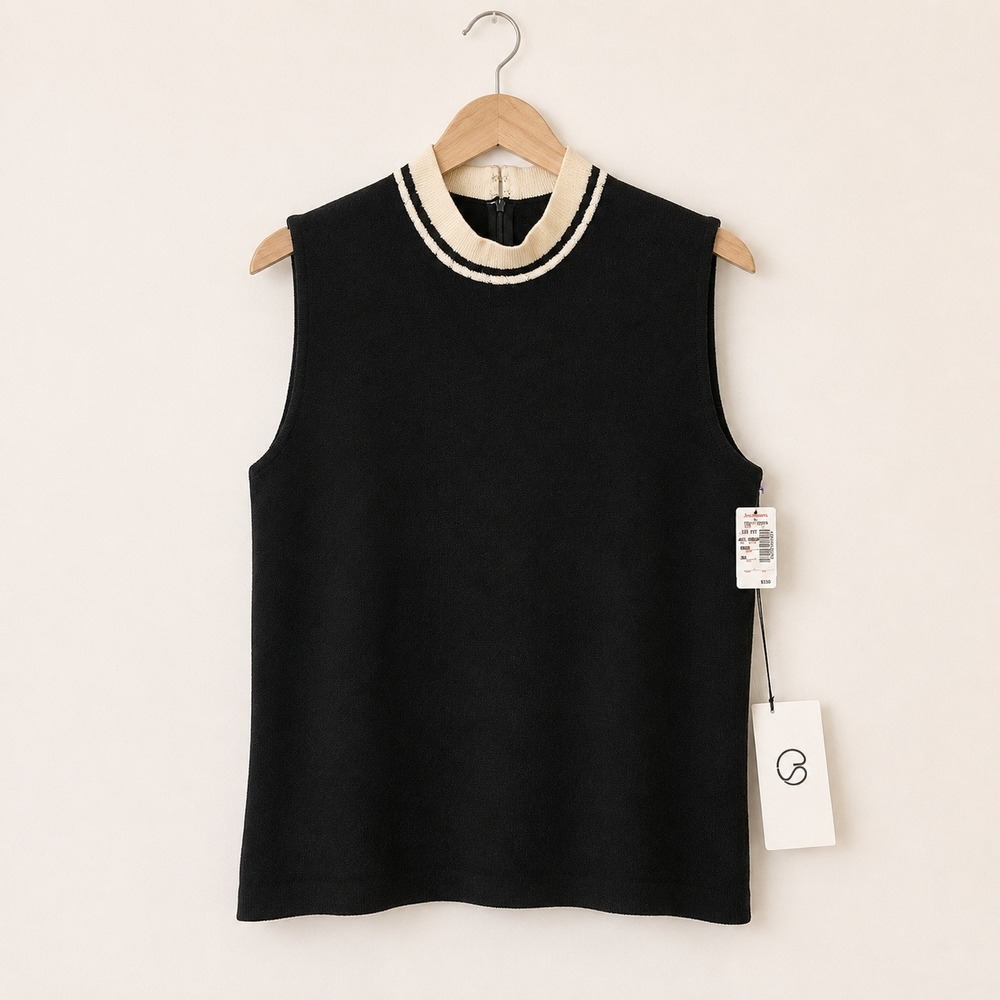 St. John Old Money Sleeveless Shell Women S Vintage Quiet Luxury Preppy Designer